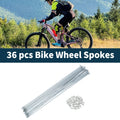 Bicycle Spokes Nipple Set 273mm Carbon Steel Galvanized Universal