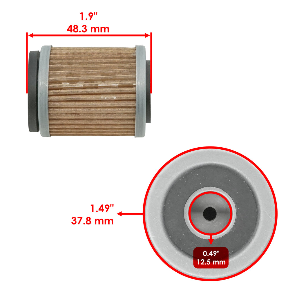 Oil Filter Replacement for Yamaha TTR225 TT-R225 1999–2004 2-Pack