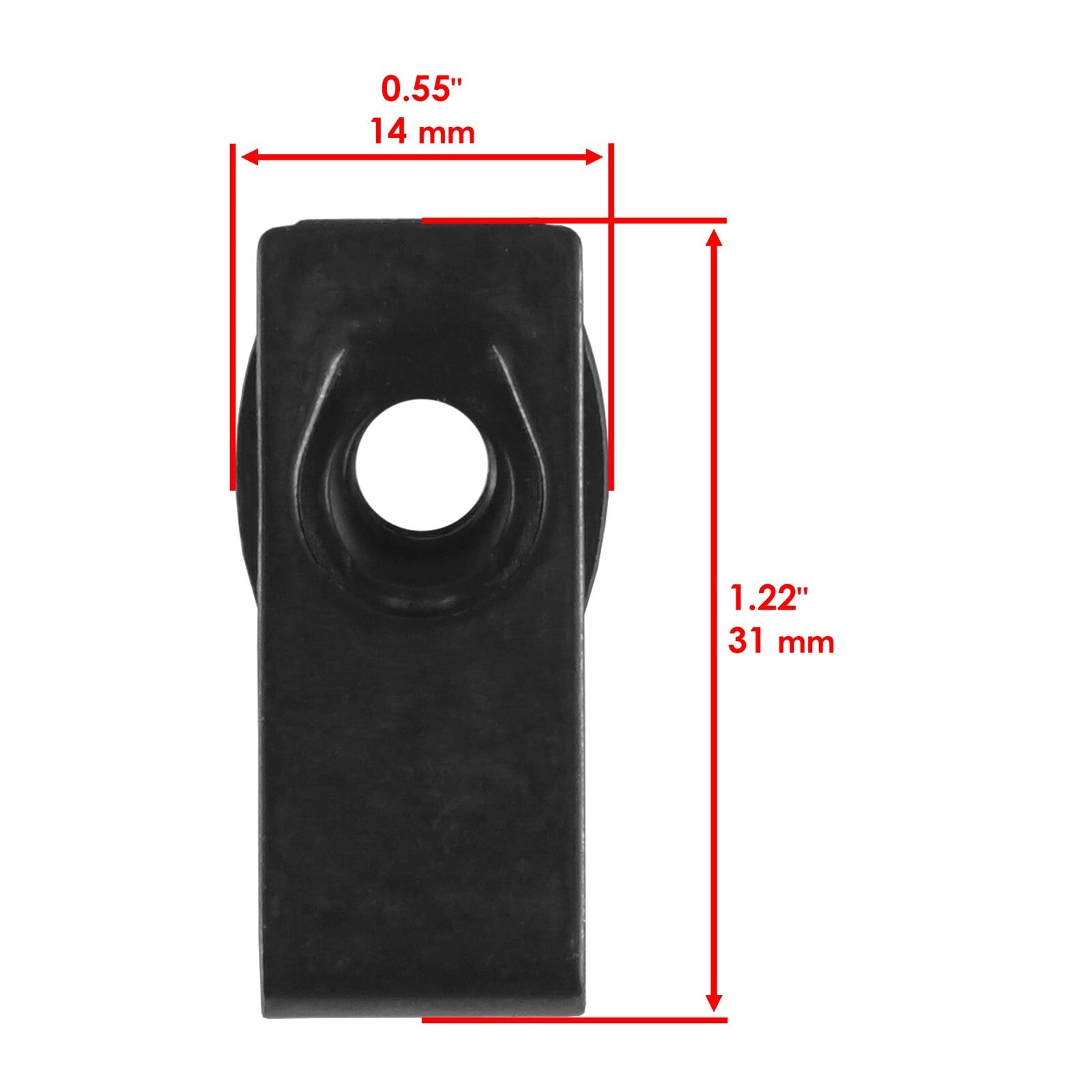 Panel Clip U Nut Replacement 2 Pack for John Deere 4700 Yanmar (72" ) (2000–2000)