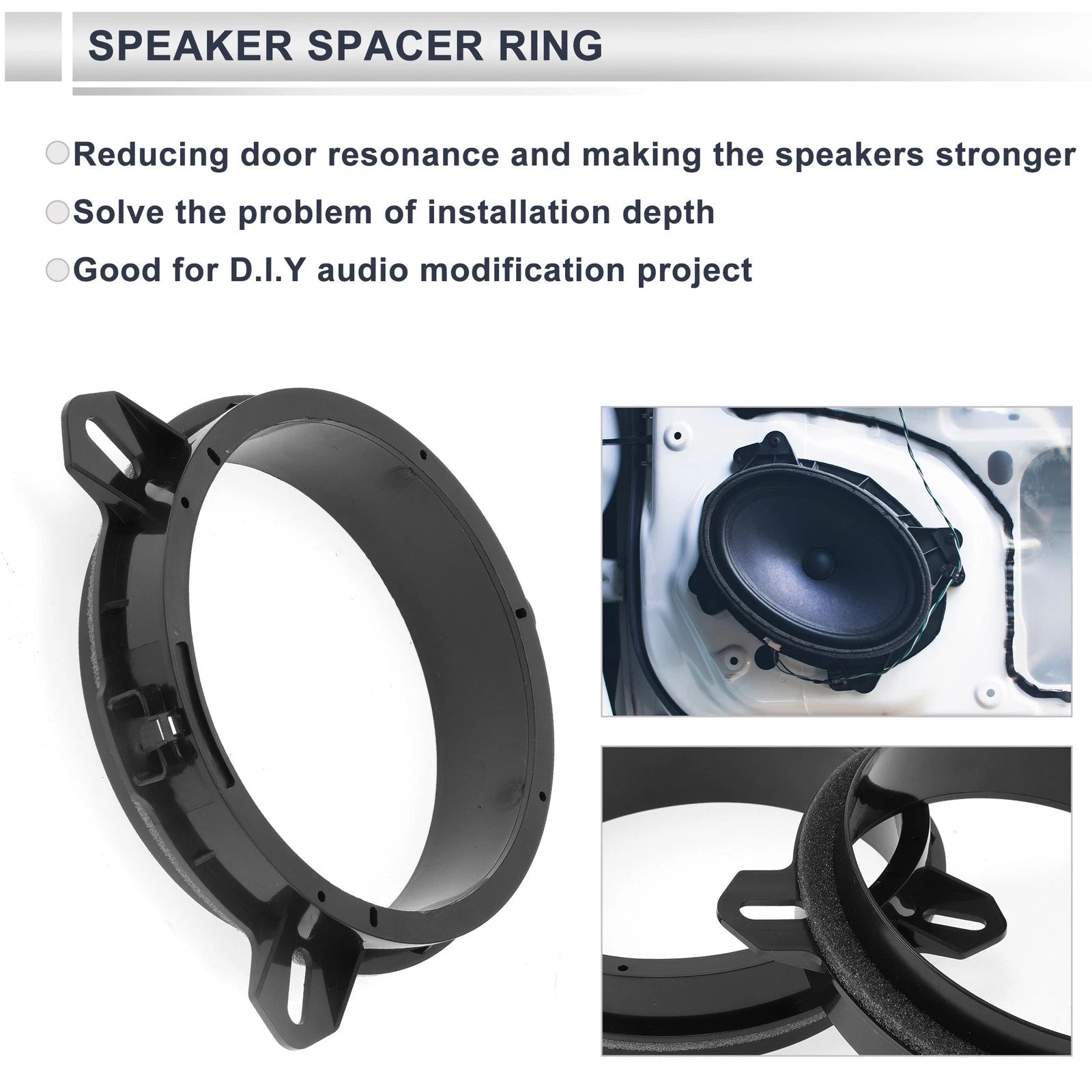 Speaker Spacer Ring Adaptor for Toyota (2000–2012) 6.5"