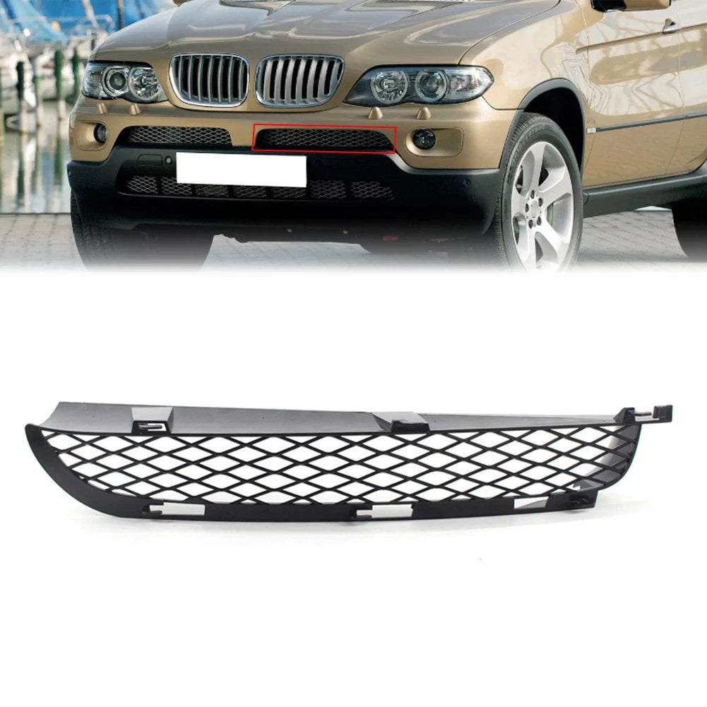 Front Grille Upper Bumper Mesh Grill Left Side for BMW X5 (2003–2006)