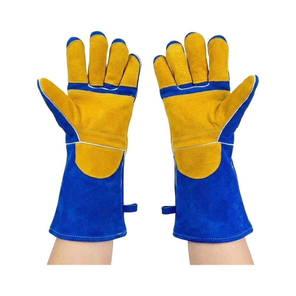 40cm Heat Resistant Gloves for BBQ Oven Fireplace Stove Safety