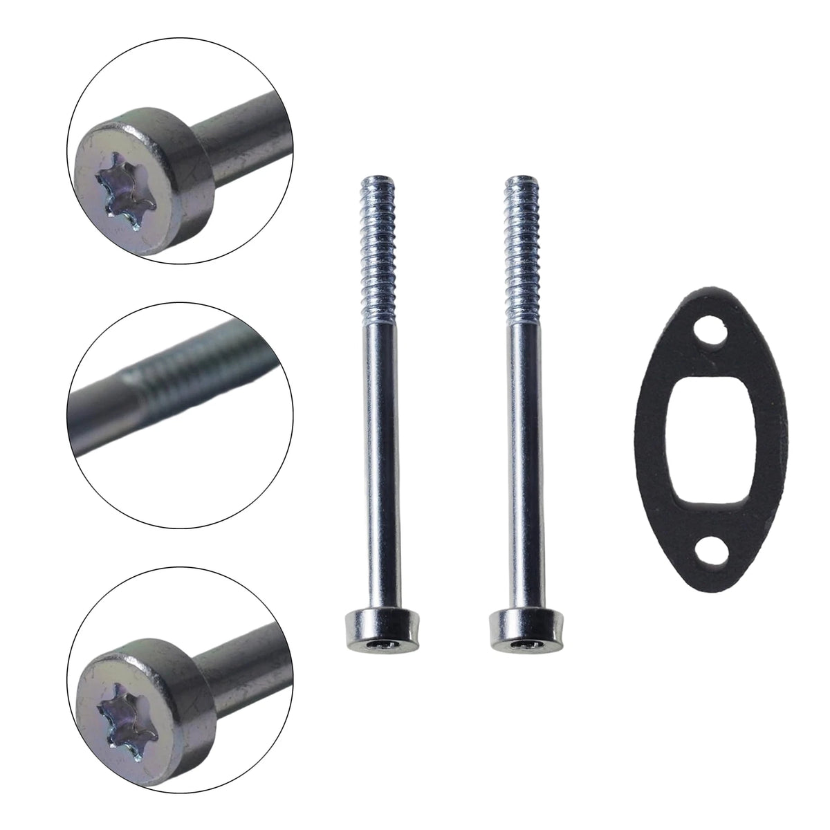 Muffler Gasket and Bolts Set for String Trimmers and Blowers