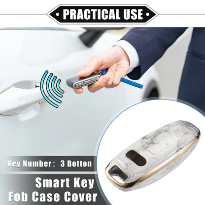 Smart Key Fob Case TPU Cover for Audi Q7 Q8 (2020–2021)