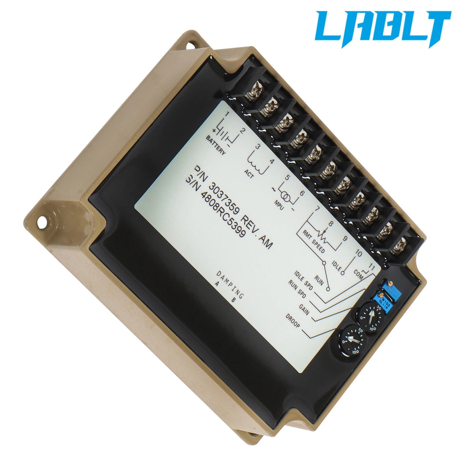 Electronic Engine Speed Controller for Generator Engine (LABLT 3037359)