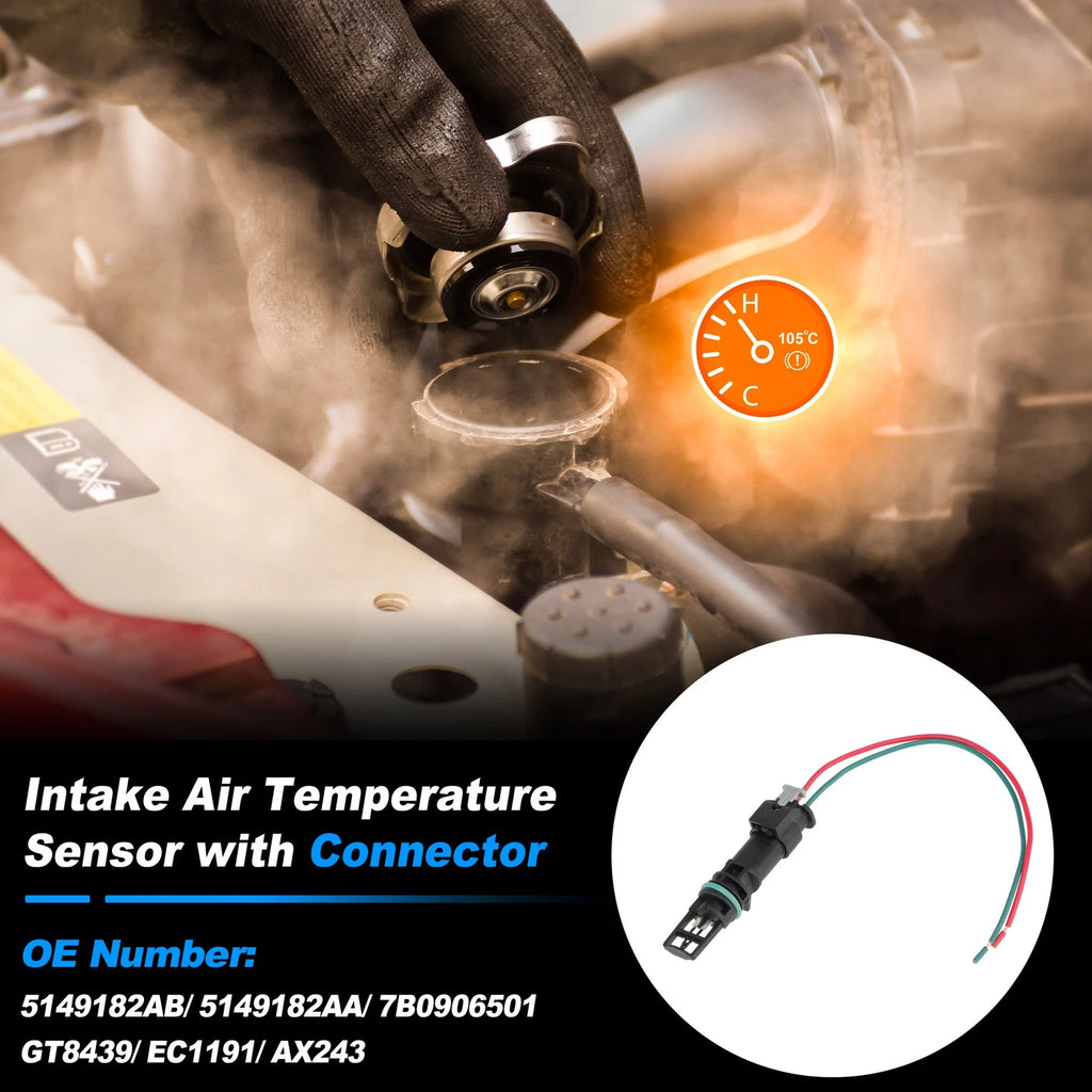 Ambient Air Temperature Sensor with Connector Pigtail Plug for