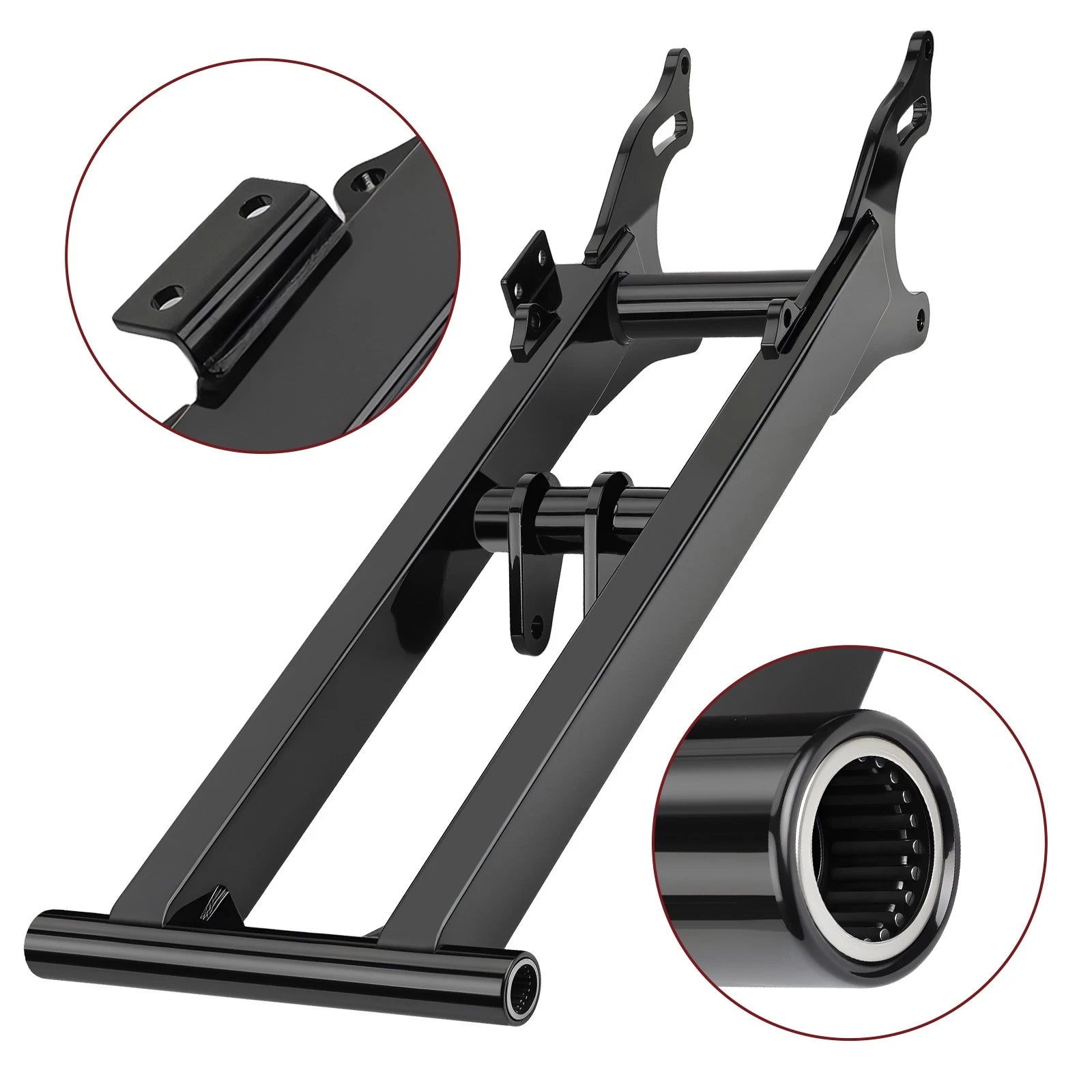 6" Extended Rear Swingarm for Yamaha Banshee 350 (1987–2006) Black Heavy Duty