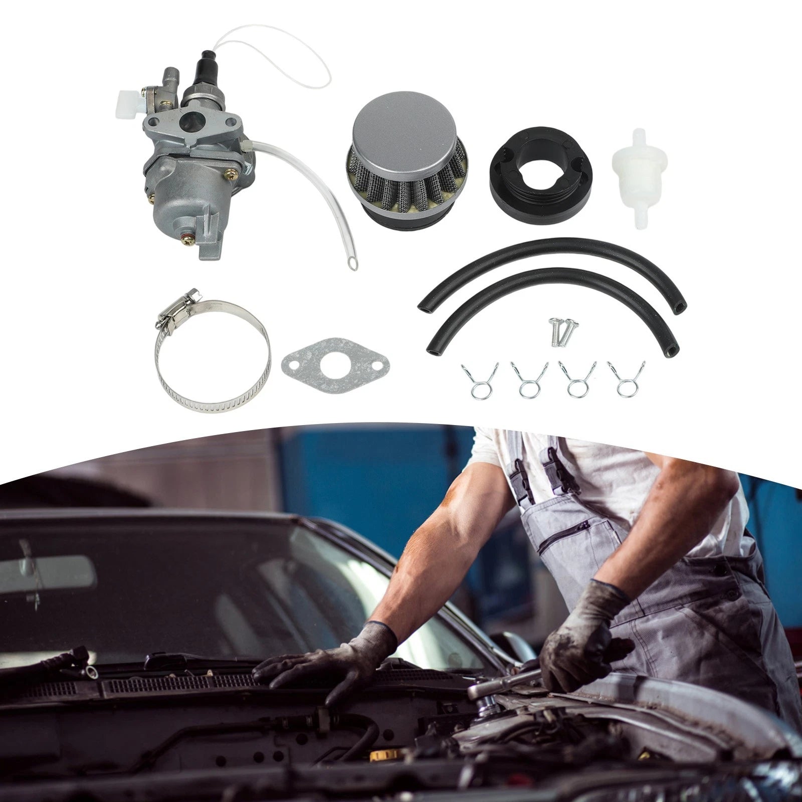 Carburettor and Air Filter Set for Mini Bikes and Scooters (49cc)