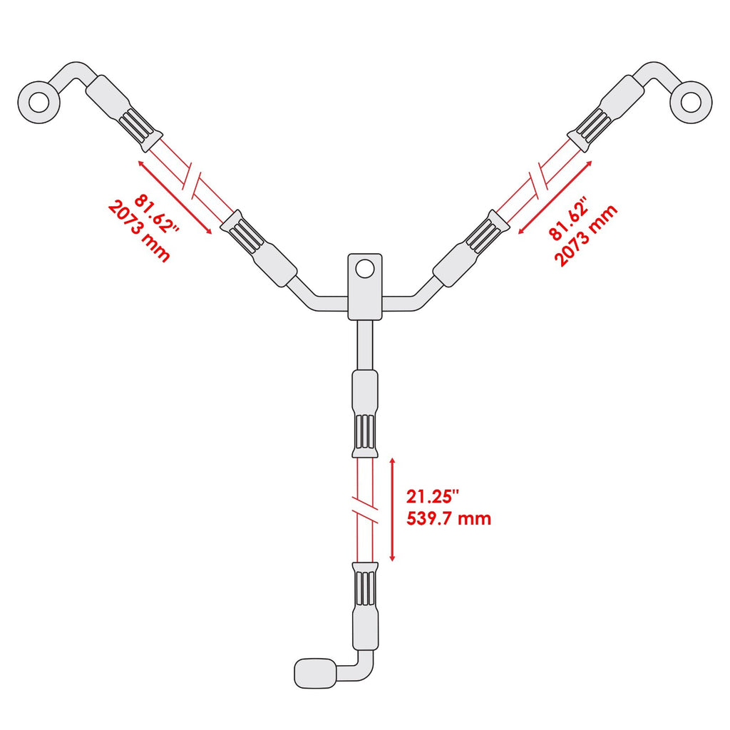 Rear Brake Hose Line Replacement for Can Am Maverick Turbo R (2019–2024)