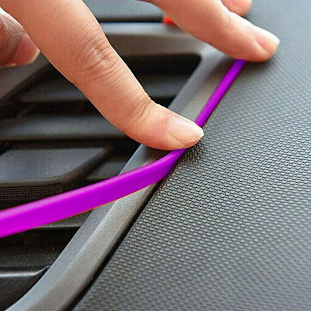 Purple Point Edge Gap Door Panel Accessories for Car Interior