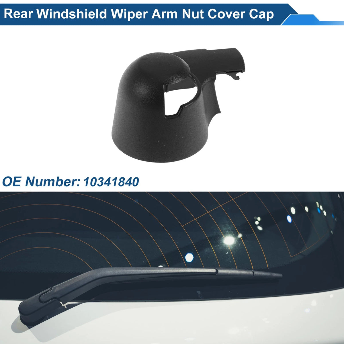 Rear Windshield Wiper Arm Nut Cover Cap for MG ZS (2017–2023) No. 10341840