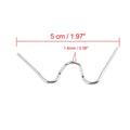 Set of 10 Universal Replacement Motorcycle Fastener Spring Clips for Round Headlight