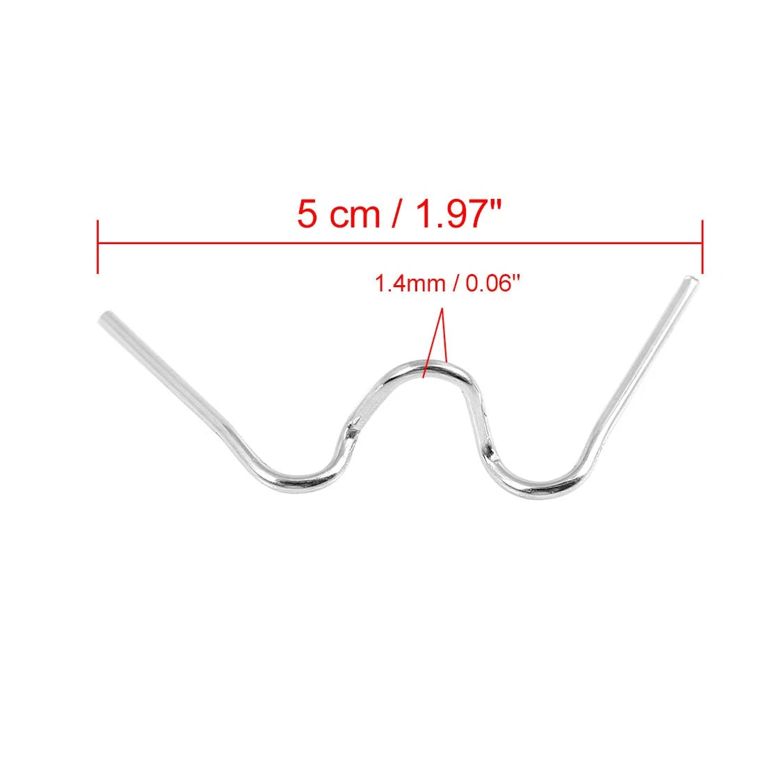 Set of 10 Universal Replacement Motorcycle Fastener Spring Clips for Round Headlight
