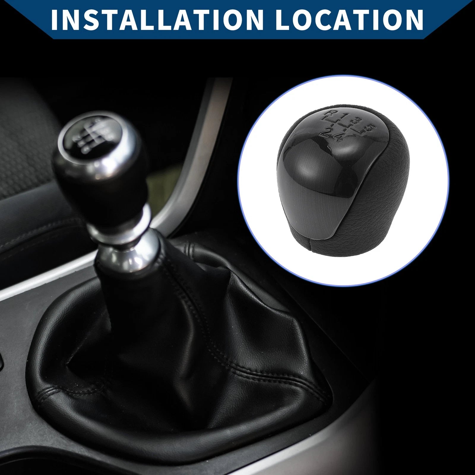 5 Speed Manual Shifter Knob Replacement for Hyundai Elantra (2009–2012)