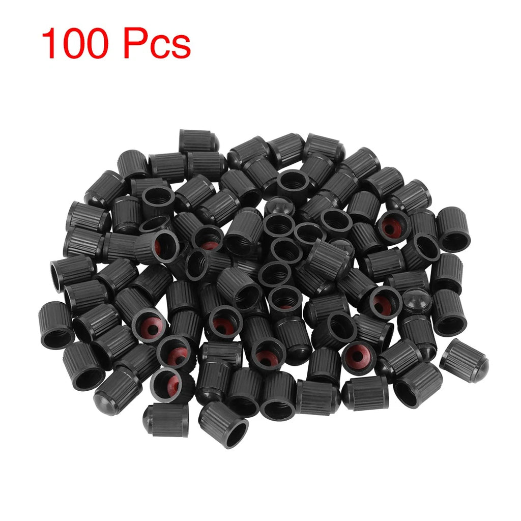 Tyre Stem Valve Caps Set with Rubber O Ring for Universal Car Bike (any)
