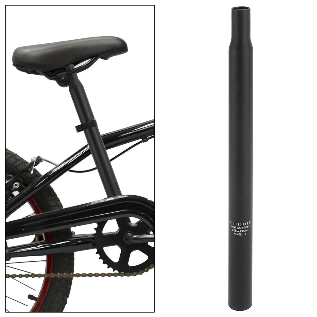 Aluminum Alloy Bicycle Seat Post Replacement for 28.6x400mm Black (2000–2000)