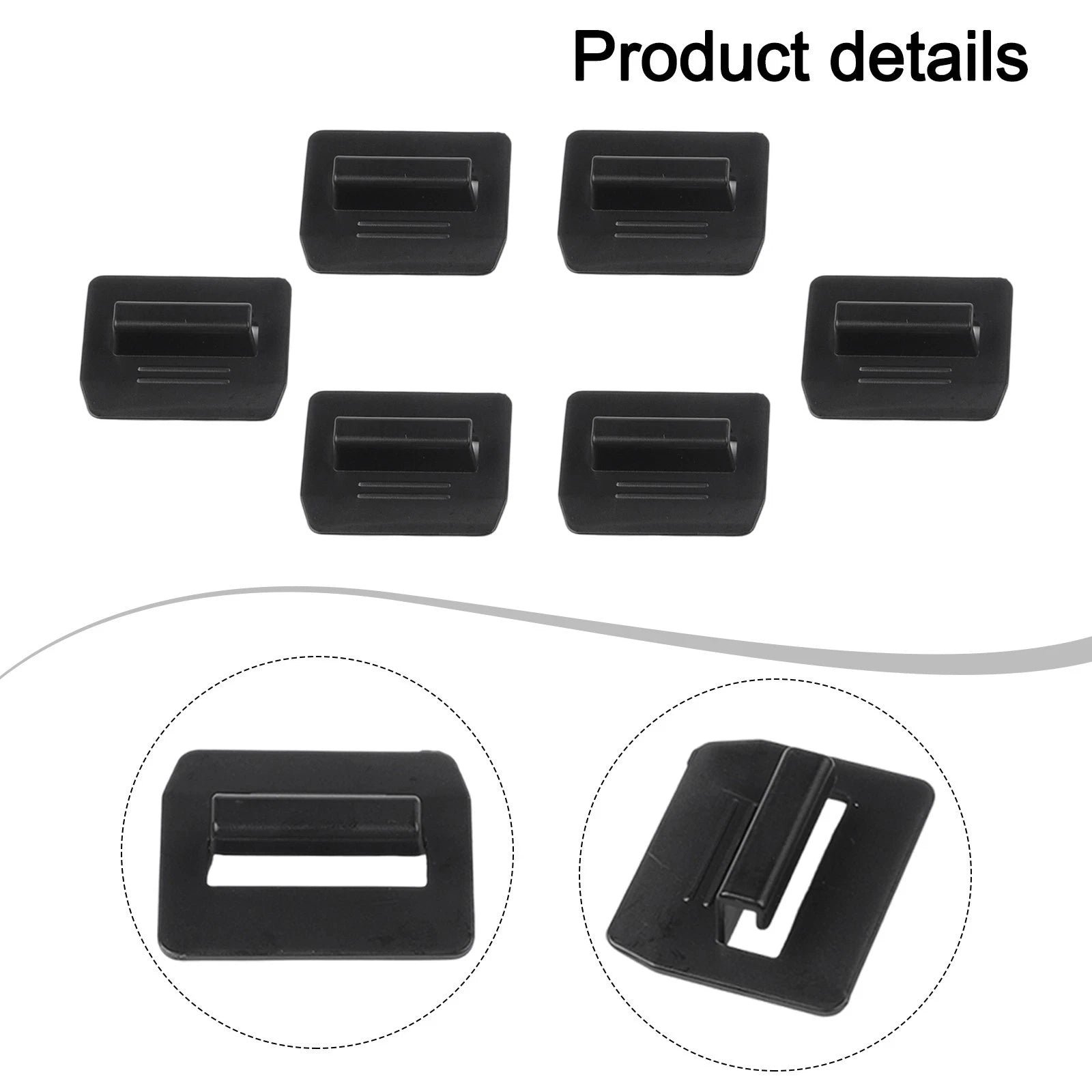 Sun Block Clips for Tesla (2017–2023) - Skylight Shade Fastener, ABS