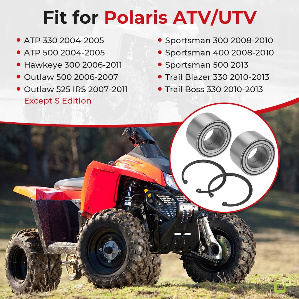 Front Wheel Bearings for Polaris Sportsman 300 400 450 500 570 600 700 800 (1996–2023)