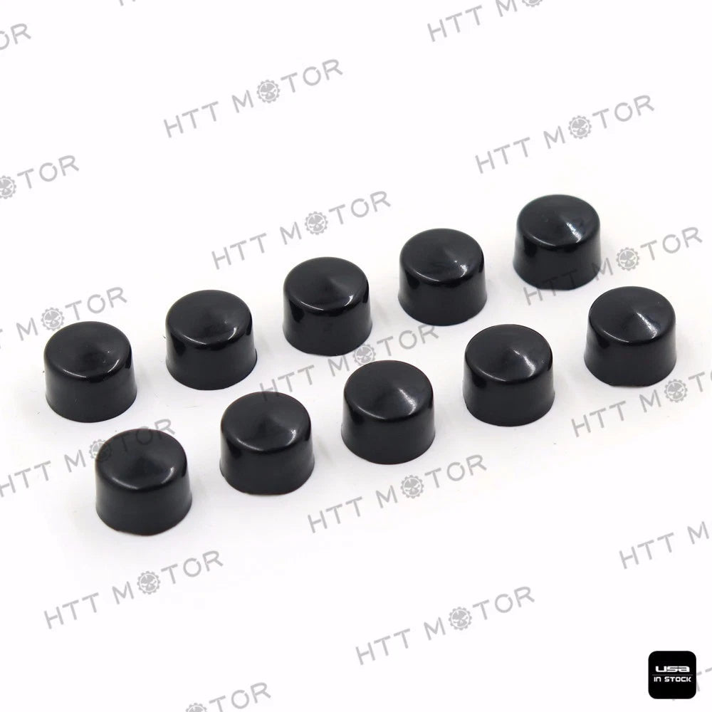 10pcs Allen Socket Bolt Cap Dress Kit for Harley-Davidson (Fits Misc Models)