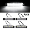 4PC Waterproof Cool White LED Courtesy Lights for Marine Use (12V)