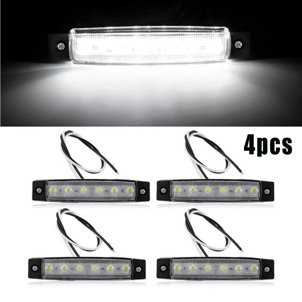 4PC Waterproof Cool White LED Courtesy Lights for Marine Use (12V)