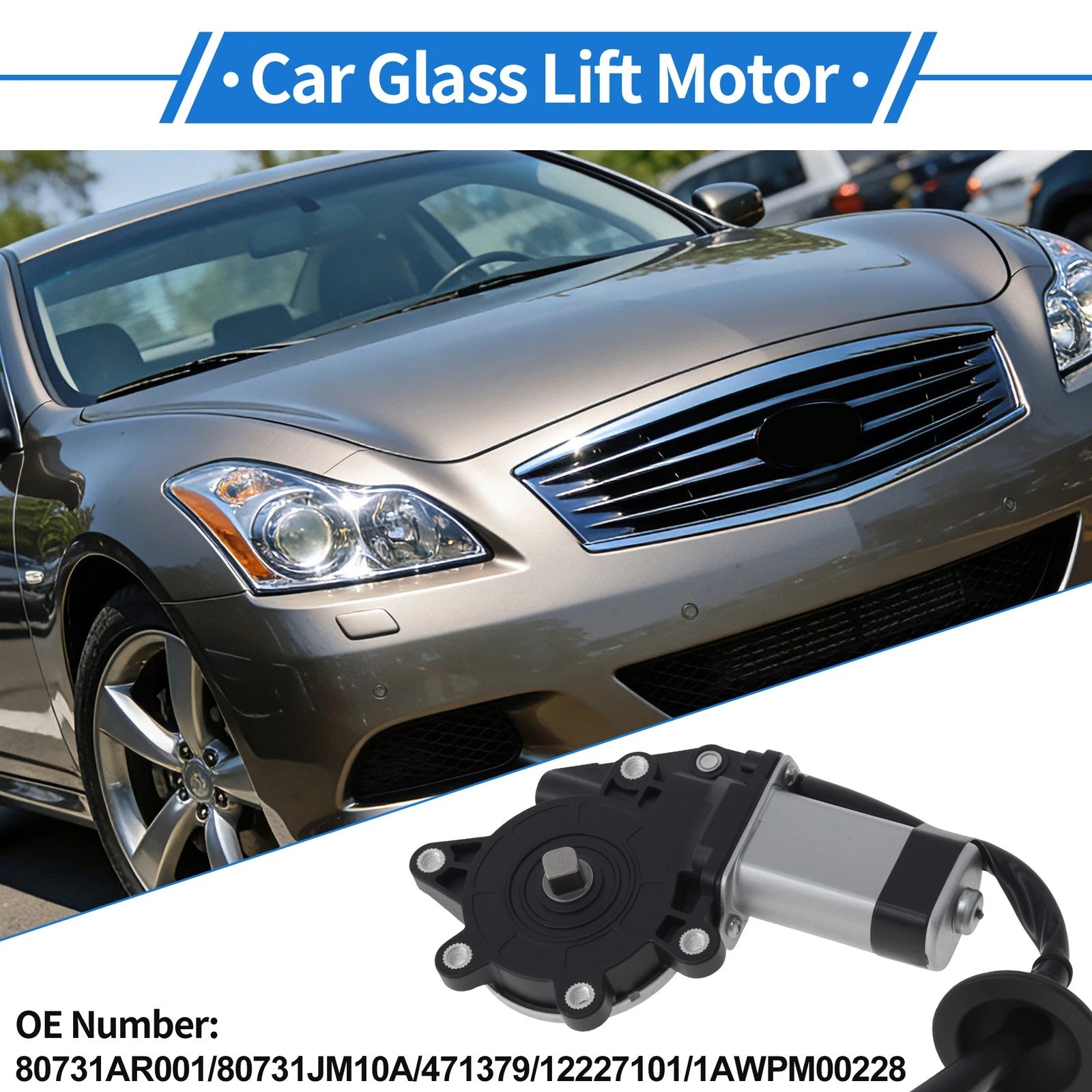 Left Front Power Window Regulator Lift Motor for Infiniti FX35 (2003–2008)