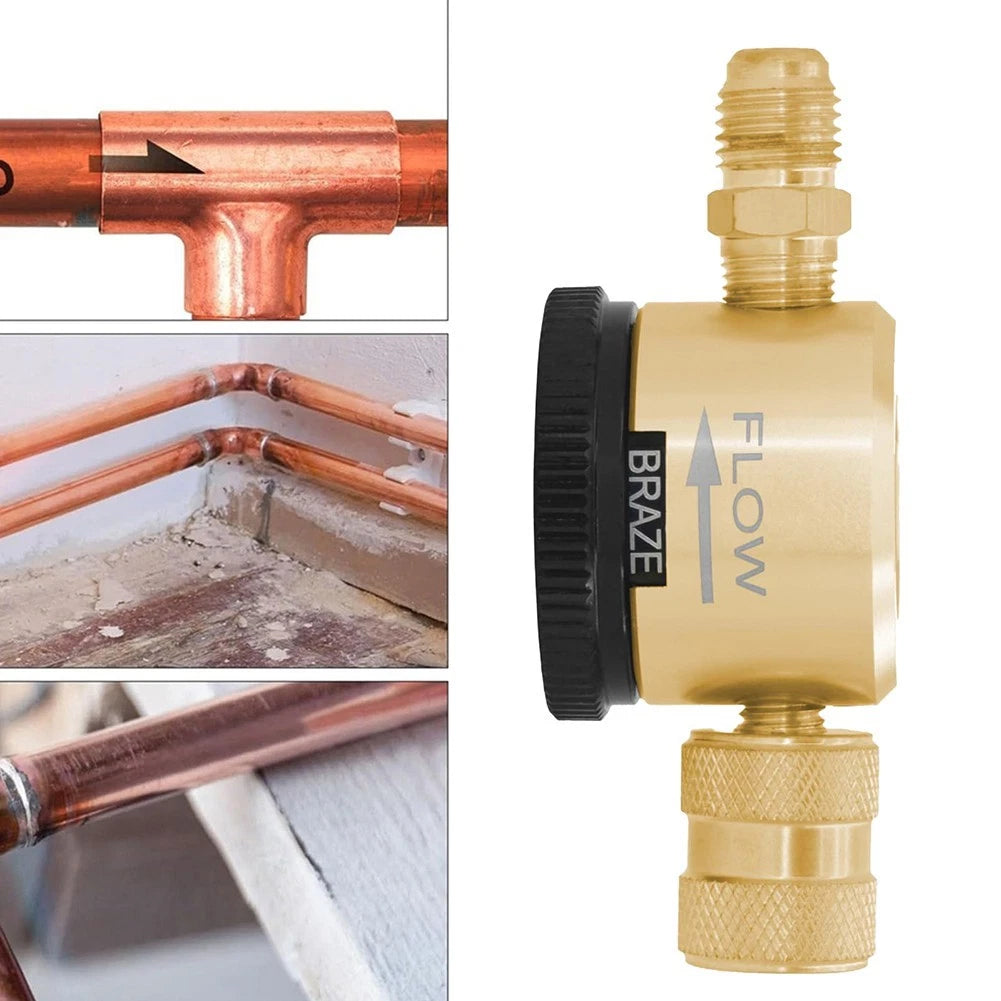 Nitrogen Regulator for - Yellow, Metal, 1/4 Hose Interface