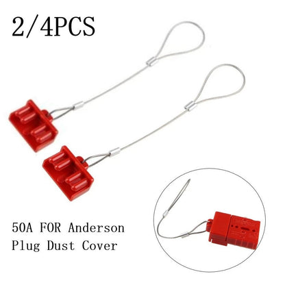 Set of 4 Dust Caps for 50AMP Battery Connectors for Caravan