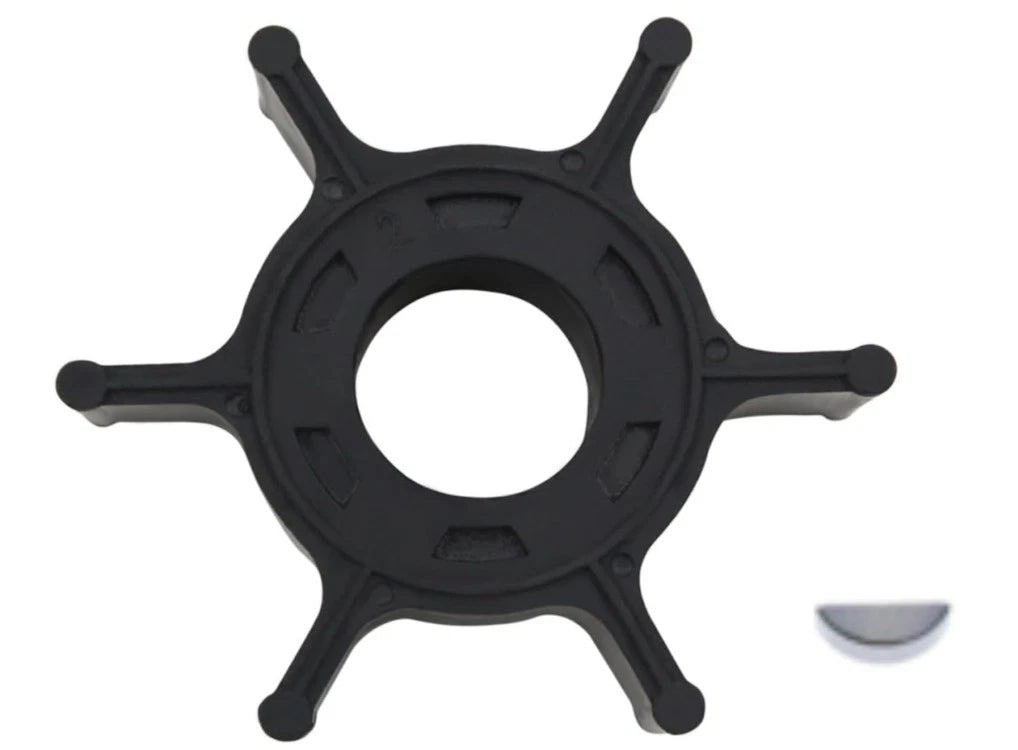 Water Pump Impeller with Key for Yamaha 2 Stroke 6-8 HP Outboard (6G1-44352-00)