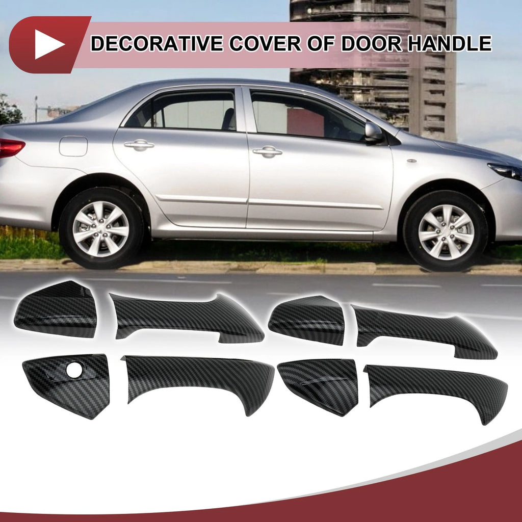 1Set Car Door Handle Cover Outside Black Replacement for Honda Accord (2008–2012)
