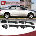 1Set Car Door Handle Cover Outside Black Replacement for Honda Accord (2008–2012)