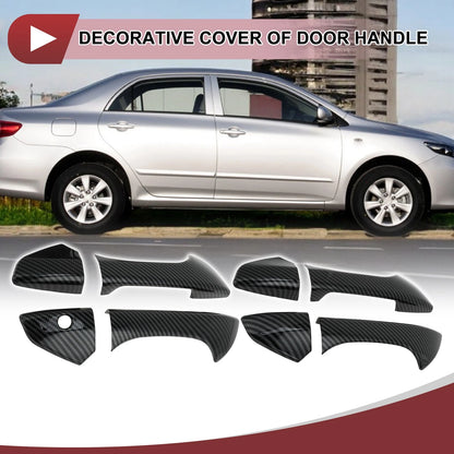 1Set Car Door Handle Cover Outside Black Replacement for Honda Accord (2008–2012)