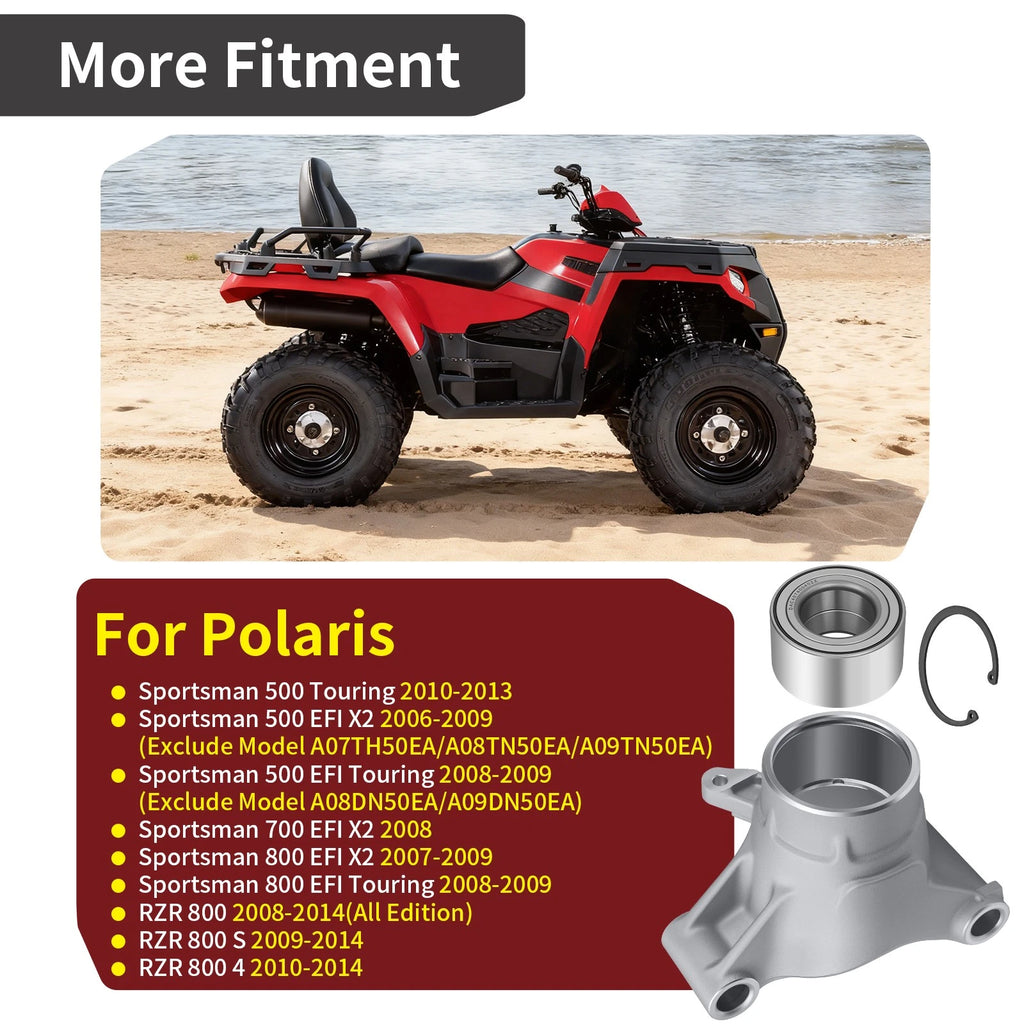 Left Rear Wheel Carrier w/ Bearing for Polaris RZR 800 (2008–2014)