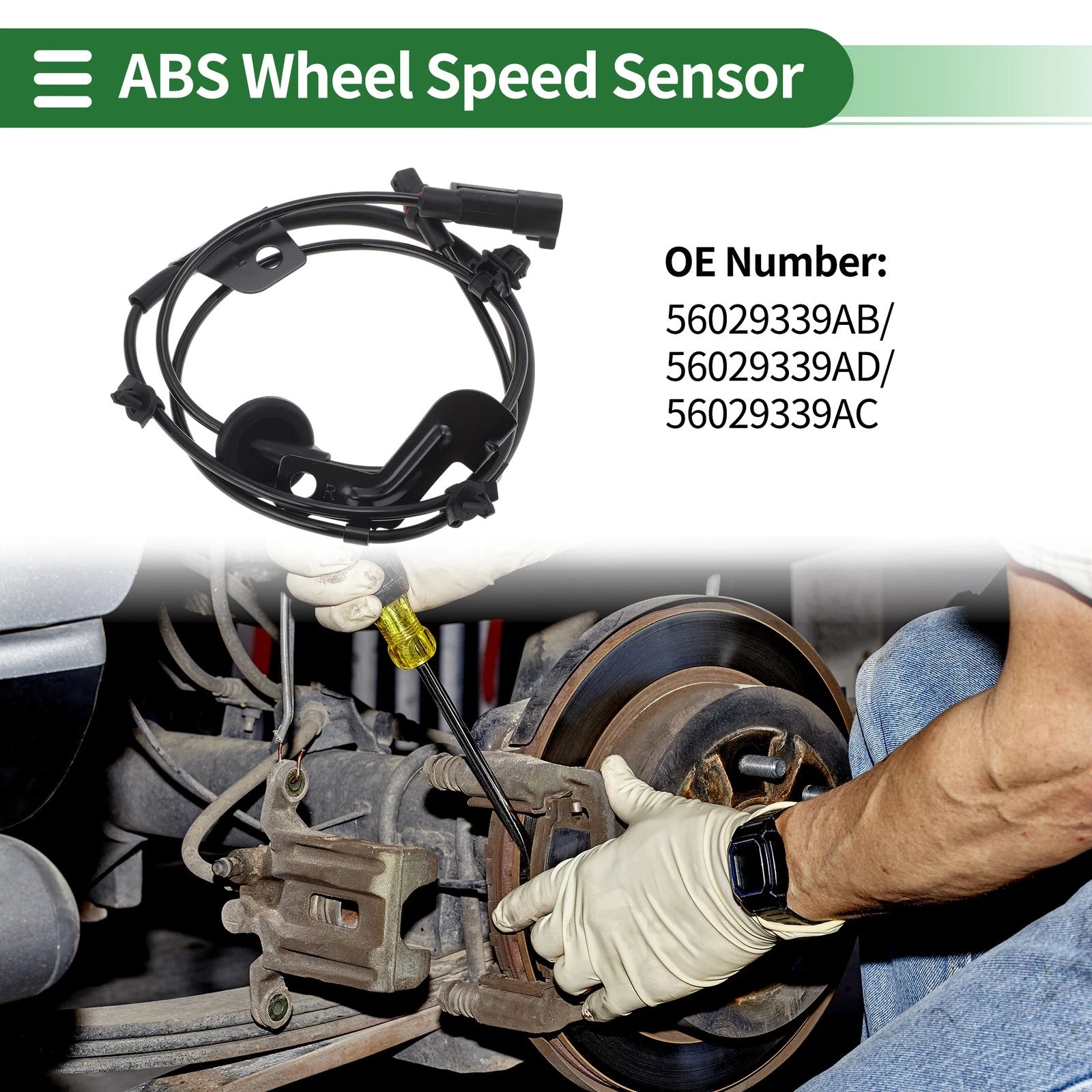 ABS Wheel Speed Sensor Replacement for Dodge Avenger Rear Left (2011–2014)