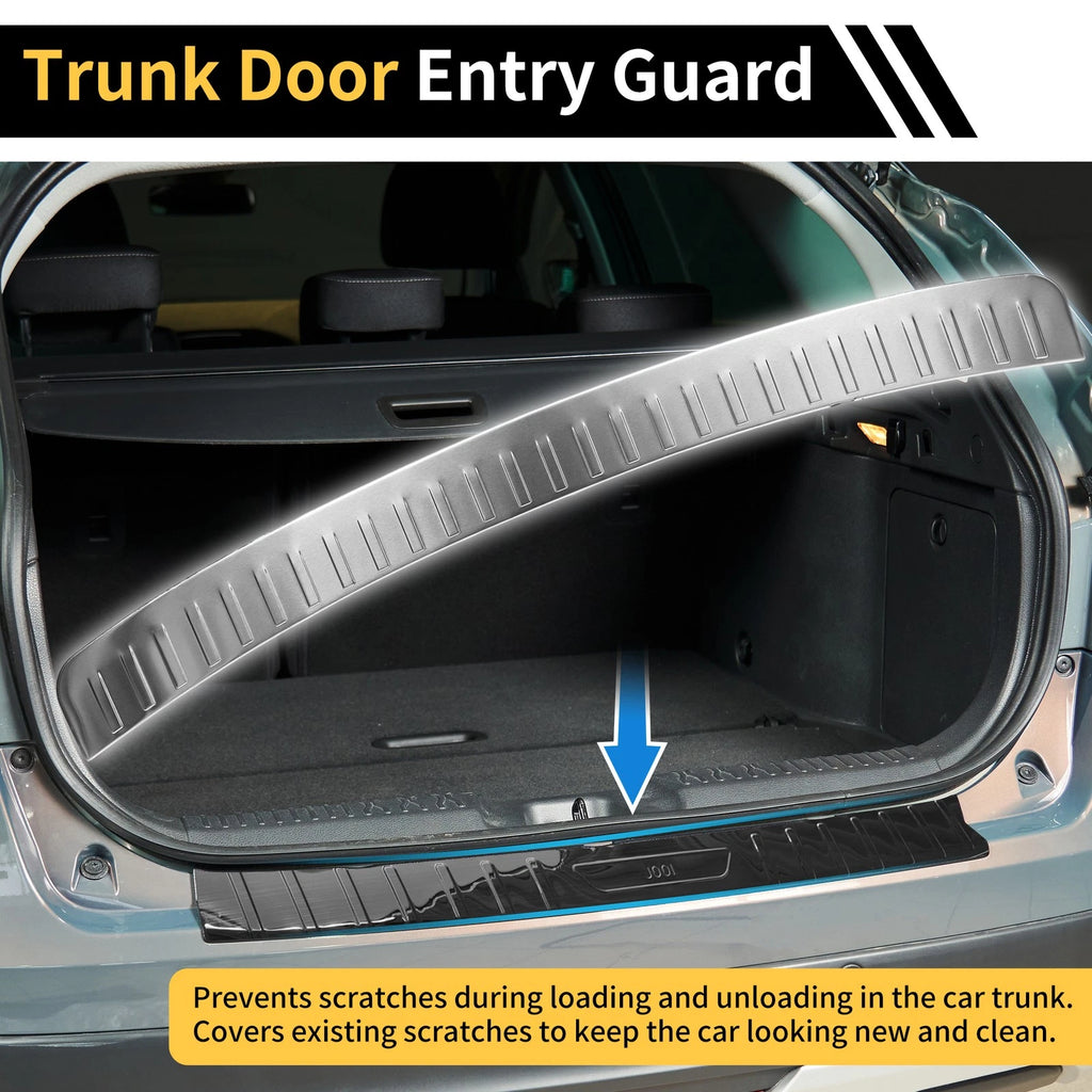 Bumper Guards for Subaru Forester 2013-2018 Rear Replacement Silver Tone 1 Pc