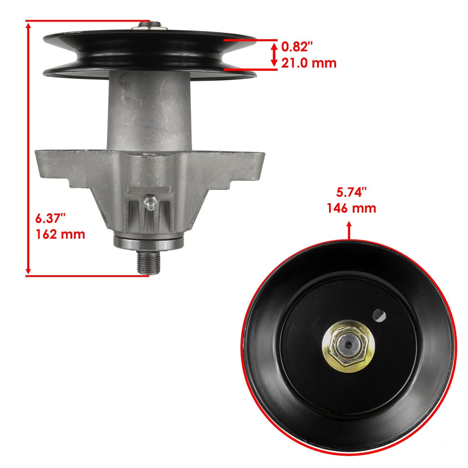 Spindle Assembly with Deck Ring for MTD Cub Cadet (2004–2015)