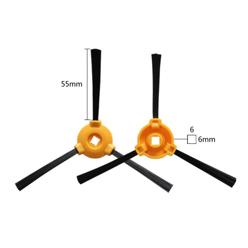 8 Pcs Side Brush for Robot Accessory (Plastic + Nylon)