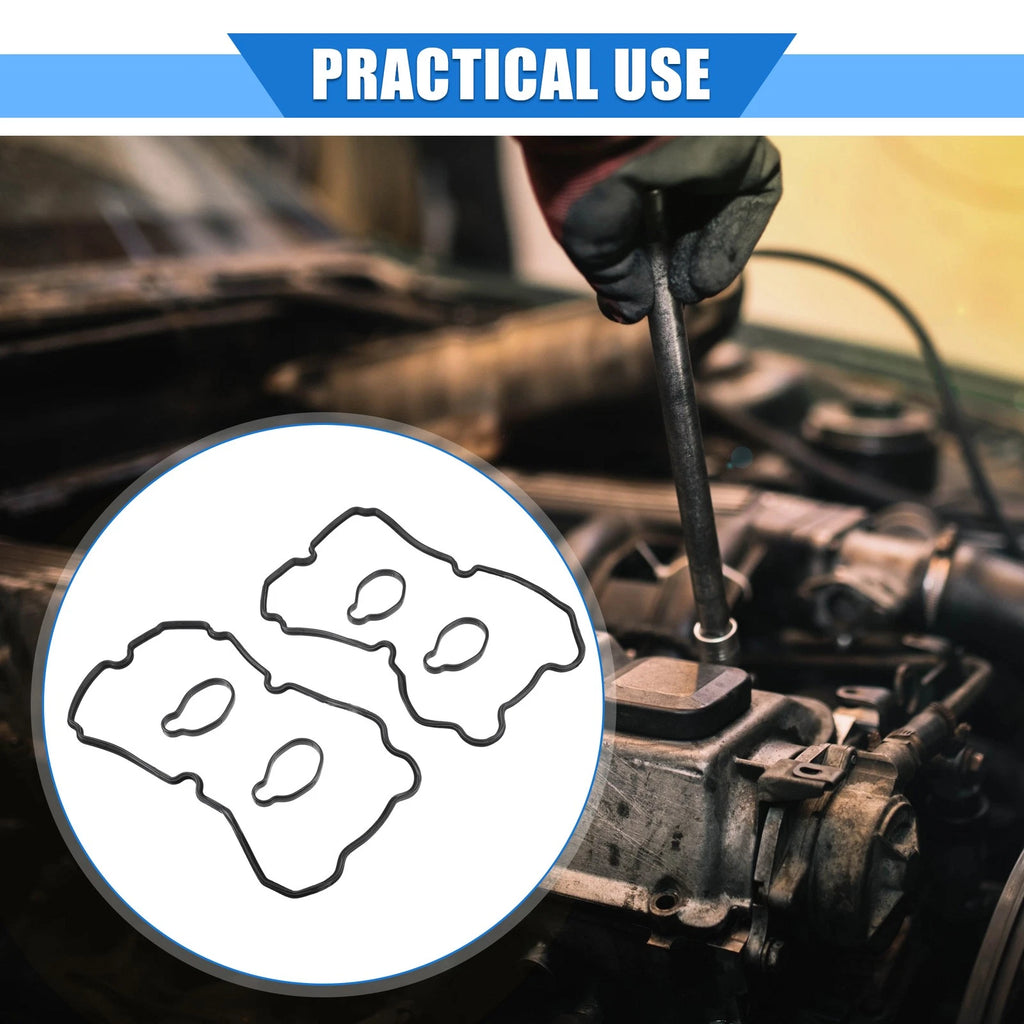 Valve Cover Gasket Kit Replacement for Subaru Forester (2004–2013) Rubber Black