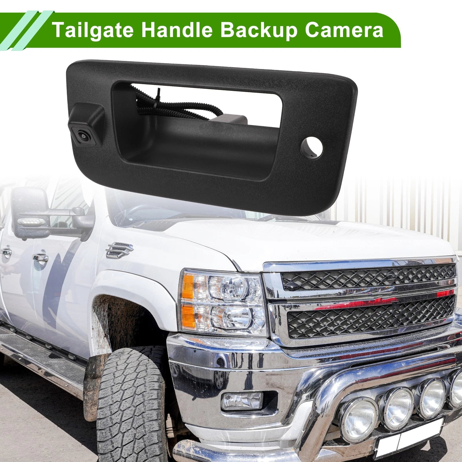 Tailgate Handle Backup Rear View Camera Replacement for Chevrolet Silverado (2019–2024)