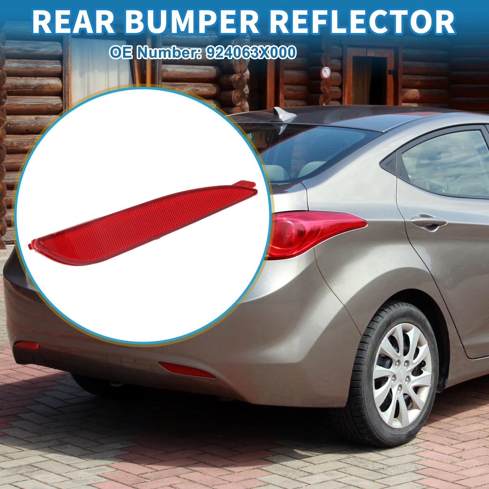 Rear Right Bumper Reflector Replacement for Hyundai Elantra (2011–2013)