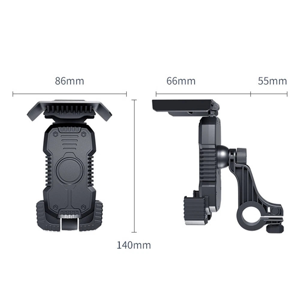 Handlebar Phone Holder for Motorcycle Scooters (Universal Fit)
