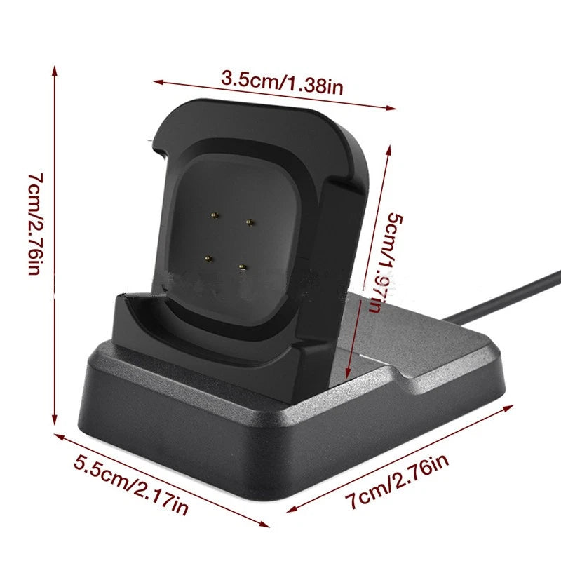 USB Charger Dock Cradle for Fitbit Versa 3/Sense (2020–2021)