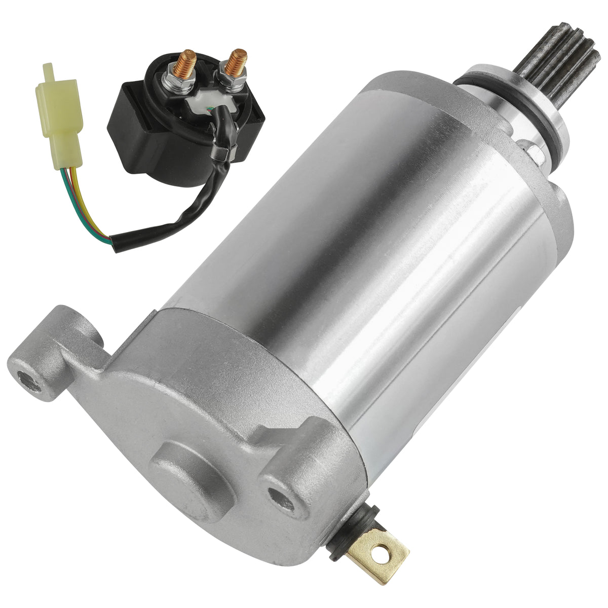 Starter Motor With Relay Solenoid for Hyosung GV125 GV250 Aquila (2000–2001)