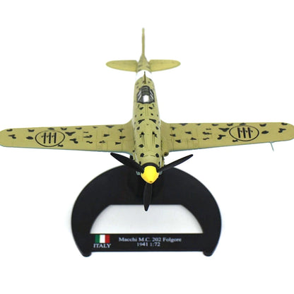 Macchi MC.202 Folgore 1:72 Scale Alloy Model with Display Base