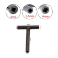 T Spanner Socket Wrench Set of 5 for Motorcycle Engine (3/3.5/4/9/10mm)