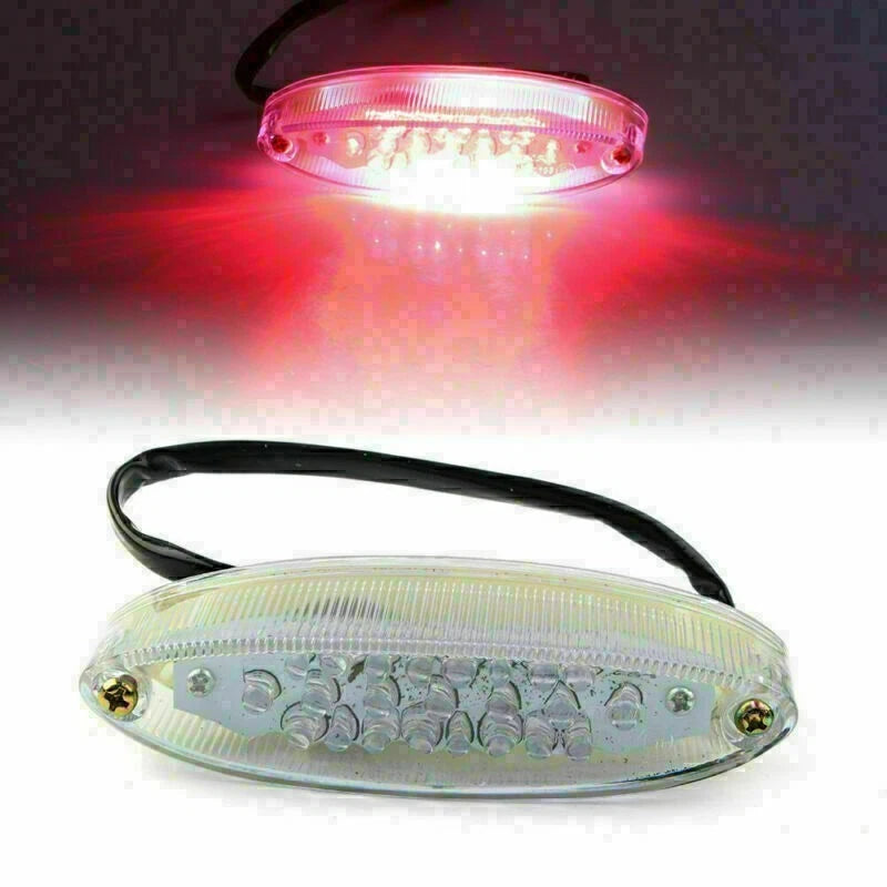 Clear Lens Quad ATV Tail Lights for Universal Motor (LED)