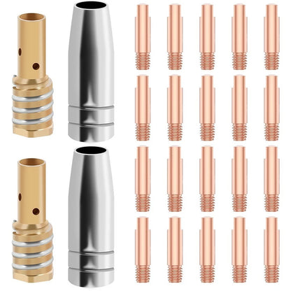24-Piece MIG Welding Accessory Set for Professional Applications