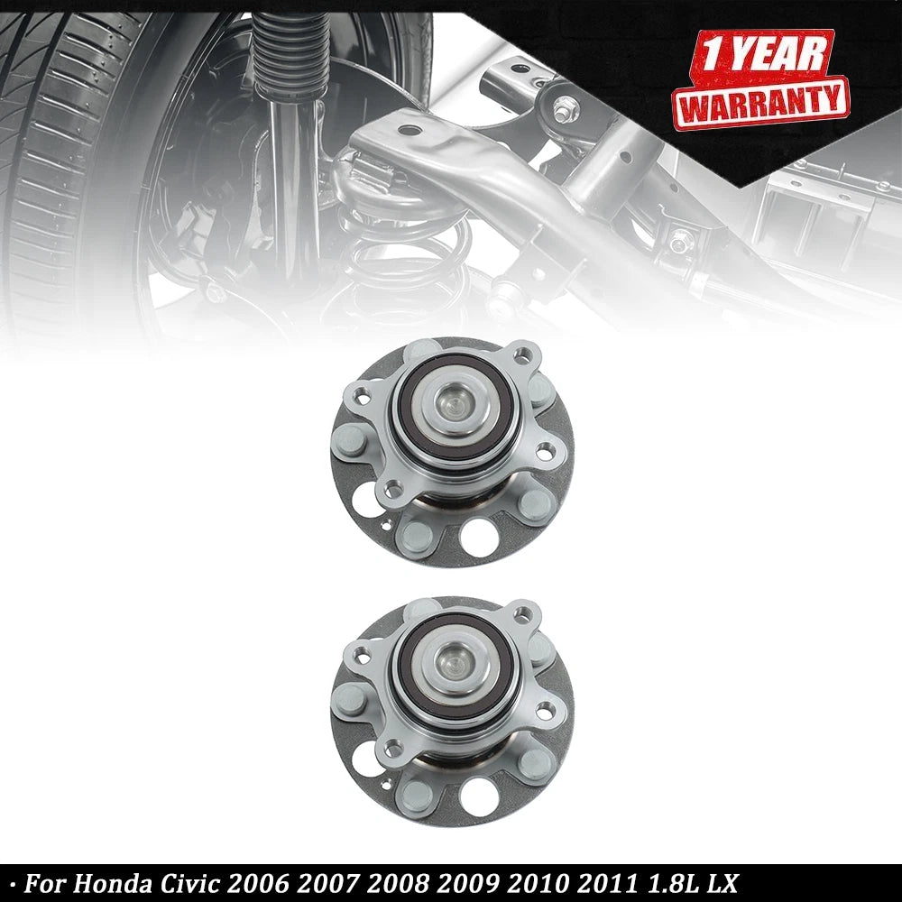 2X Rear Wheel Hub Bearing for Honda Civic (2006–2011) 1.8L LX