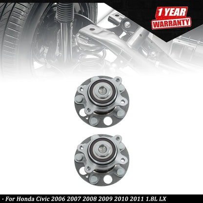 2X Rear Wheel Hub Bearing for Honda Civic (2006–2011) 1.8L LX