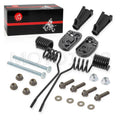 Rail Mount Spring Style Ice Scratchers for Ski-Doo Summit 600 850 800R (2012–2023)